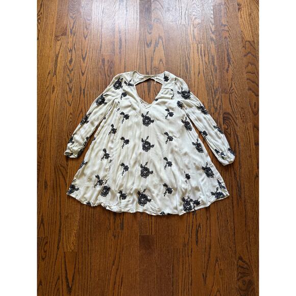 Free People Boho Gauze Dress Rustic Luxury Gypsy Free Spirit Summer Pool Beach - Picture 2 of 11